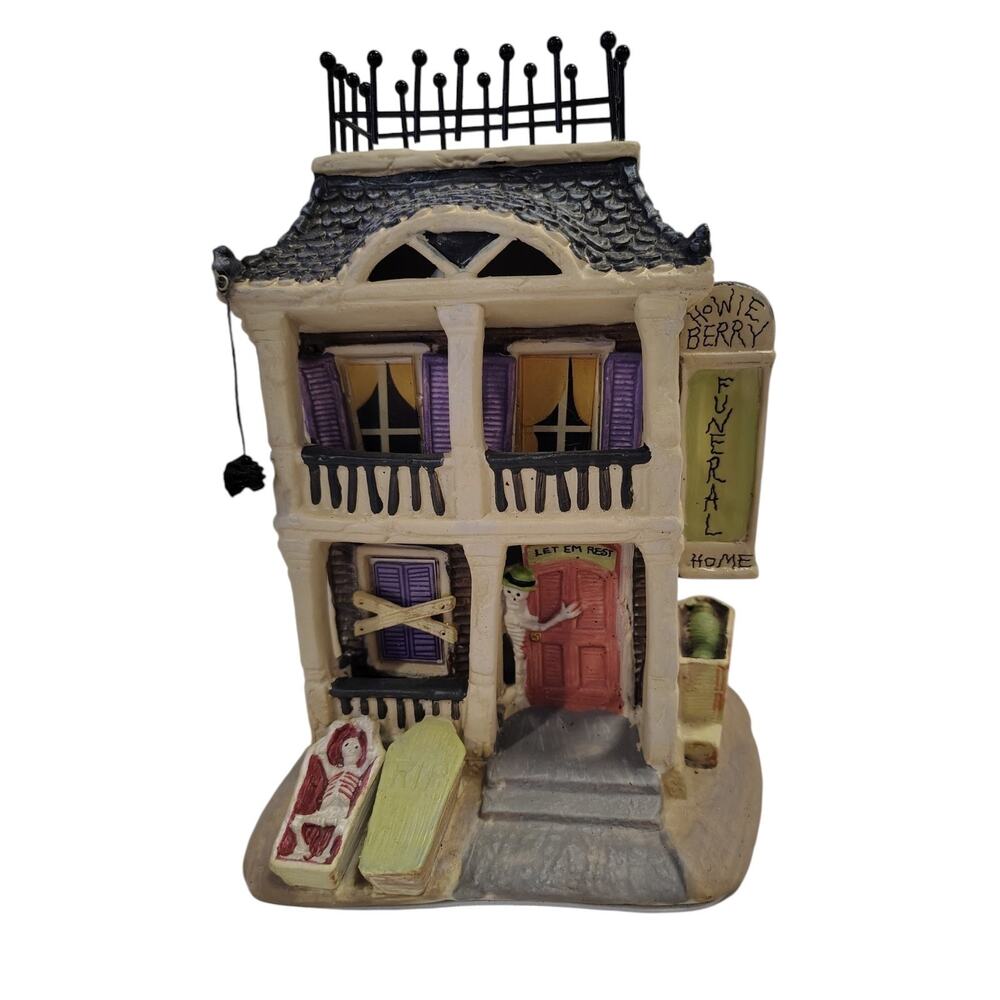 Holiday Inspirations Howie Berry Funeral Home Lighted House Halloween 2013 NOBOX